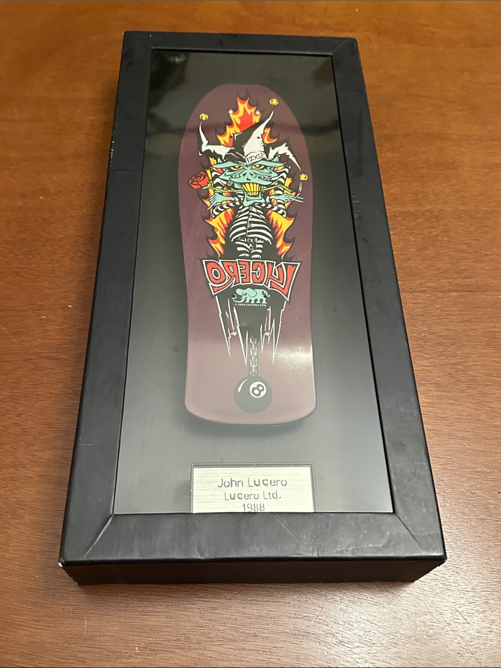 Tech Deck Collector’s Series 10” Lucero Mini Skate Graphic Deck Wall Art